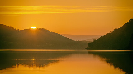 Sunrise over a Lake