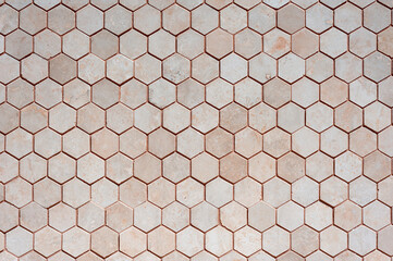 Honeycomb brick wall, pattern, texture, wallpaper, seamless.