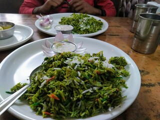 salad with vegetables, biryani, Hyderabadi biryani