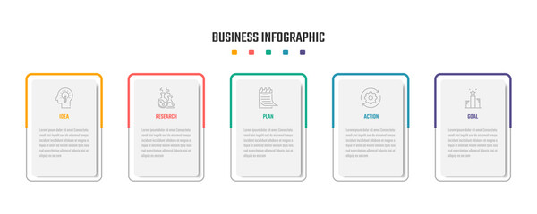 business infographic design, vector illustrations