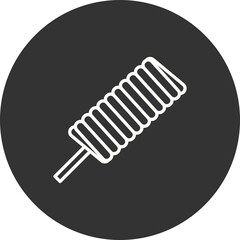 Popsicle Linear Circle Filled Vector Icon Design