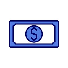 Money Linear Line Filled Vector Icon Design