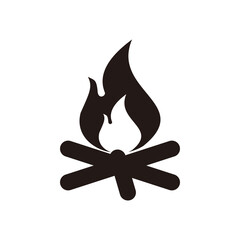 Bonfire icon vector illustration symbol