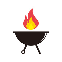 Grill steak icon vector illustration symbol