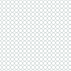 Fototapeta premium Grey fence grid pattern. Vector geometric texture