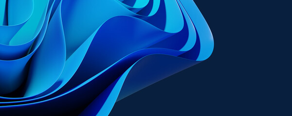 abstract background with turquoise and blue diagonal curves