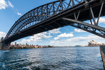 Fototapeta premium 写真素材：シドニー ハーバーブリッジとオペラハウス