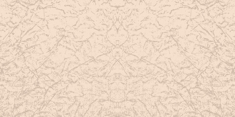 Abstract craft texture of crumpled paper, background and wallpaper. Beige vector illustration.