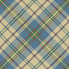 Seamless pattern of scottish tartan plaid. Repeatable background with check fabric texture. Vector backdrop striped textile print.