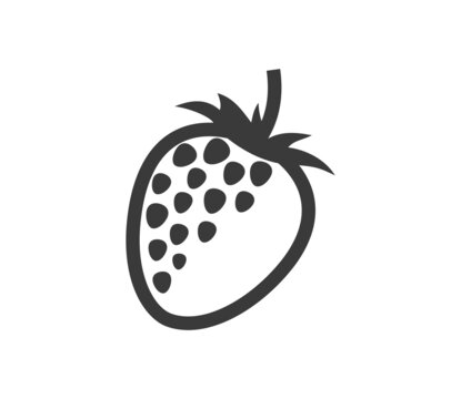 strawberry icon vector