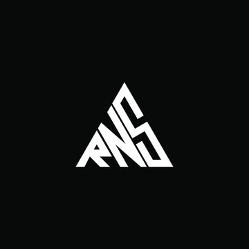 RNS letter logo creative design. RNS unique design