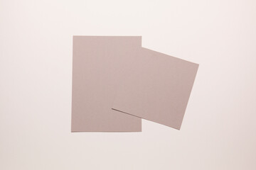 Blank letterhead on colored background. Blank sheet of paper for business and advertising. Blank form, mockup
