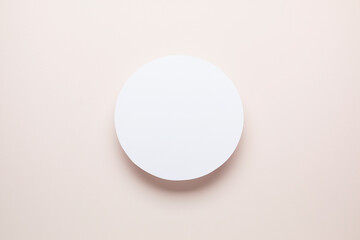 Blank letterhead on colored background. Blank sheet of paper for business and advertising. Blank form, mockup
