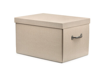 Cardboard storage box with lid