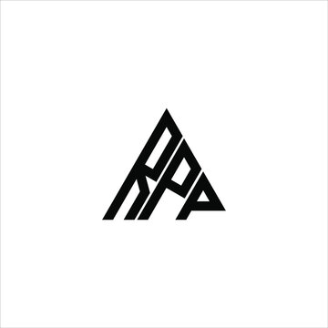 RPP letter logo creative design. RPP unique design