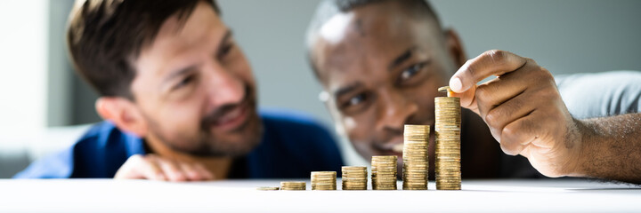 Gay Couple Money Save And Investment