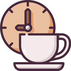 coffee break line icon