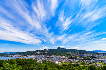 屋島　古戦場　パノラマ　【 源平合戦 の 史跡 】