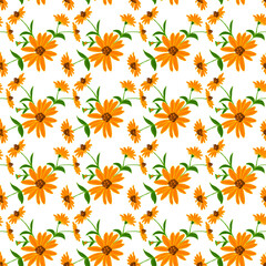 Vector, a pattern from flowers. For printing on fabric.