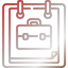 Obraz premium working day gradient icon