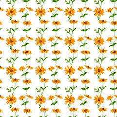 Vector, a pattern from flowers. For printing on fabric.