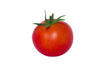 Red tomato isolated on white background