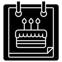birthday solid icon