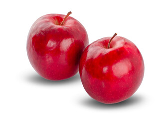 Red apple isolated on white background, clipping path