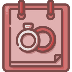 wedding day Two Tone icon