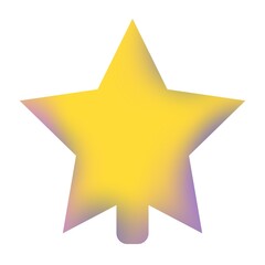 Shiny yellow star for the Christmas tree 