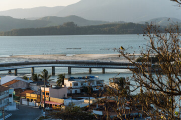 Sunset at Itaúna Beach, Saquarema in Rio de Janeiro, Brazil. Famous for waves and surfing.