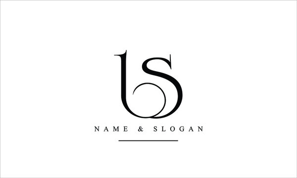 SL, LS, S, L abstract letters logo monogram