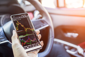 Trade forex stocks on the car while traveling