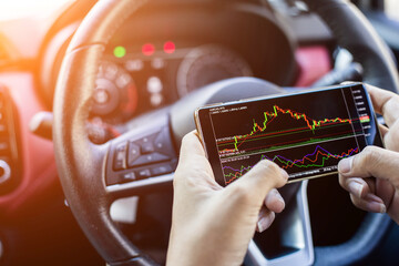 Trade forex stocks on the car while traveling