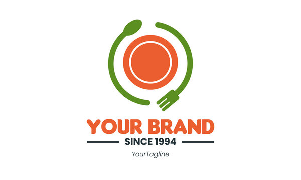 Food logo designs for restaurant, cafe, and business related with food and drink
