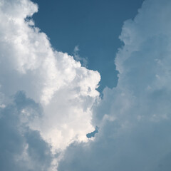 blue sky with clouds