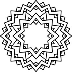 Mandala Art can be used for artwork decoration, coloring or tattoo design.