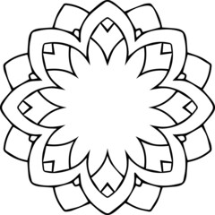 Mandala Art can be used for artwork decoration, coloring or tattoo design.