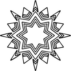 Mandala Art can be used for artwork decoration, coloring or tattoo design.