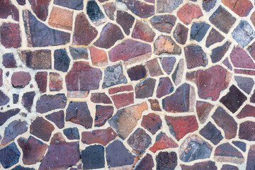 Texture of paved surface of a sidewalk.