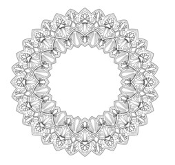 Mandala Art can be used for artwork decoration, coloring or tattoo design.