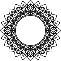 Mandala Art can be used for artwork decoration, coloring or tattoo design.