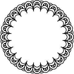 Mandala Art can be used for artwork decoration, coloring or tattoo design.