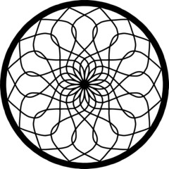 Mandala Art can be used for artwork decoration, coloring or tattoo design.