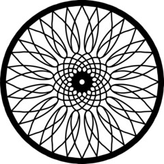 Mandala Art can be used for artwork decoration, coloring or tattoo design.