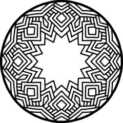 Mandala Art can be used for artwork decoration, coloring or tattoo design.