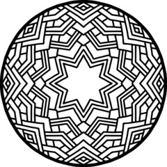 Mandala Art can be used for artwork decoration, coloring or tattoo design.