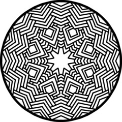 Mandala Art can be used for artwork decoration, coloring or tattoo design.