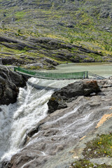 Hängebrücke, Margaritzenstausee, Brücke, Großglockner, Sandersee, Seil, Netz, Fangnetz,...