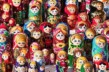 Fototapeta premium Russian tea figurines